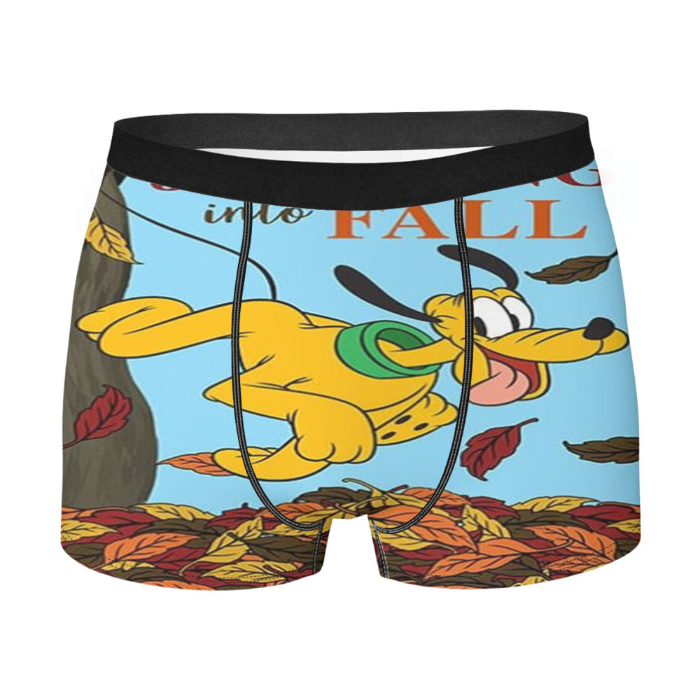 Jumping Into Fall Pluto Men's Boxer Briefs