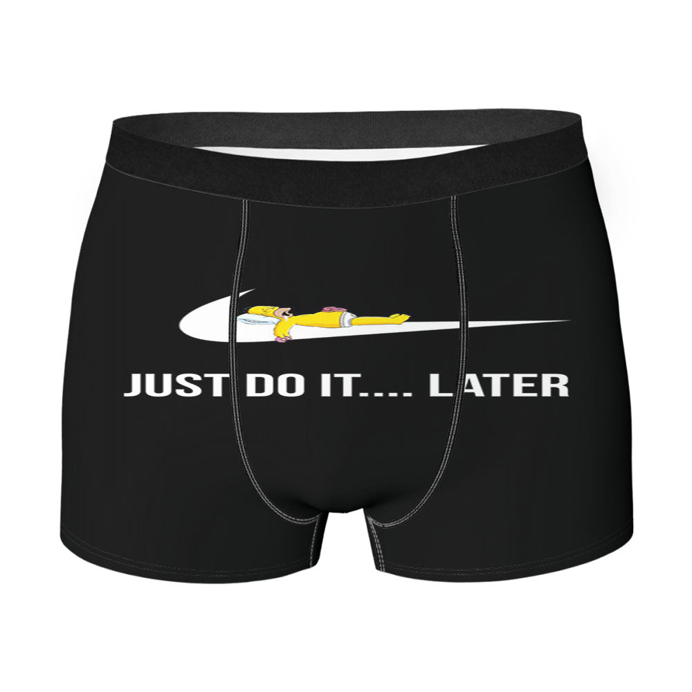 Just Doit Letter Men's Boxer Briefs