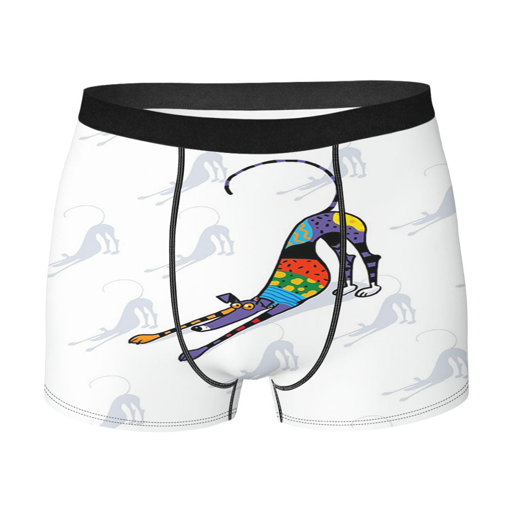 Kaleidoscope Bowdown Dog Men's Boxer Briefs