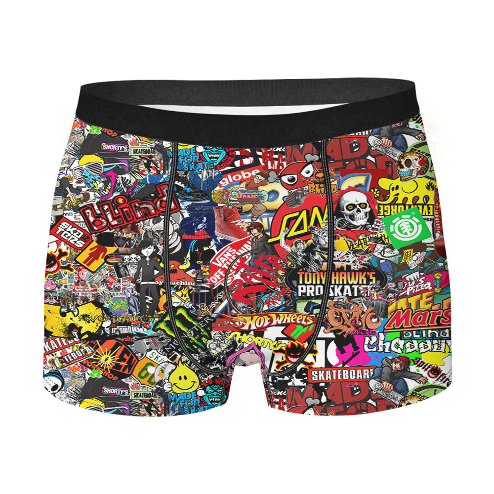 Kate Sticker Bomb Collection Men's Boxer Briefs