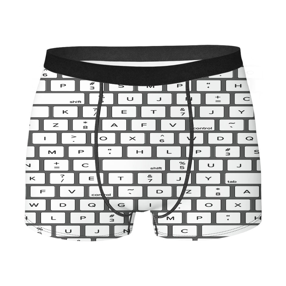 Keyboard Pattern Men's Boxer Briefs