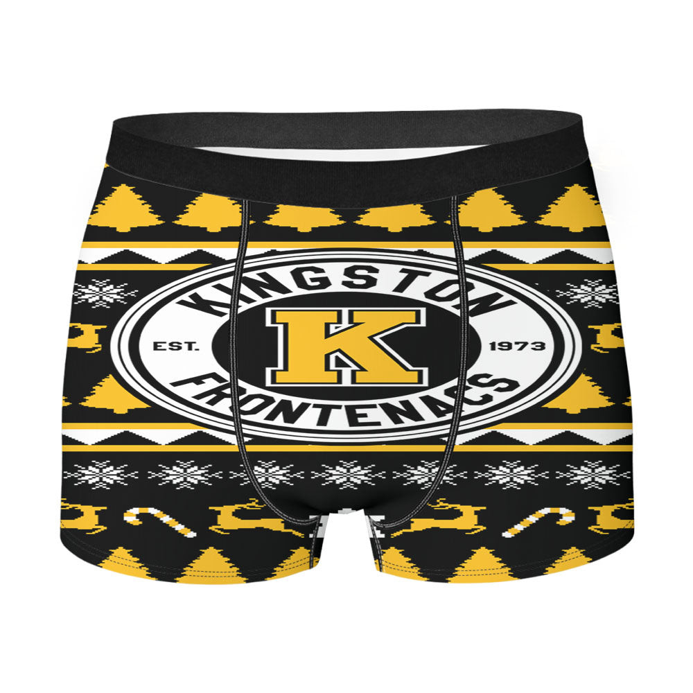 Kingston Frontenacs Christmas Sweater Men's Boxer Briefs