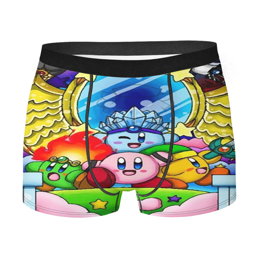 Kirby Triple Deluxe Kingdom Arts And Friends Men's Boxer Briefs