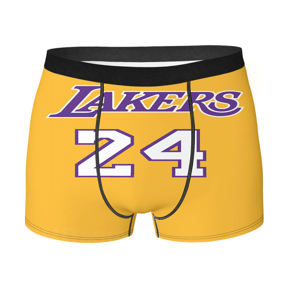 La Lakers Jersey 24 Kobe Bryant Men's Boxer Briefs
