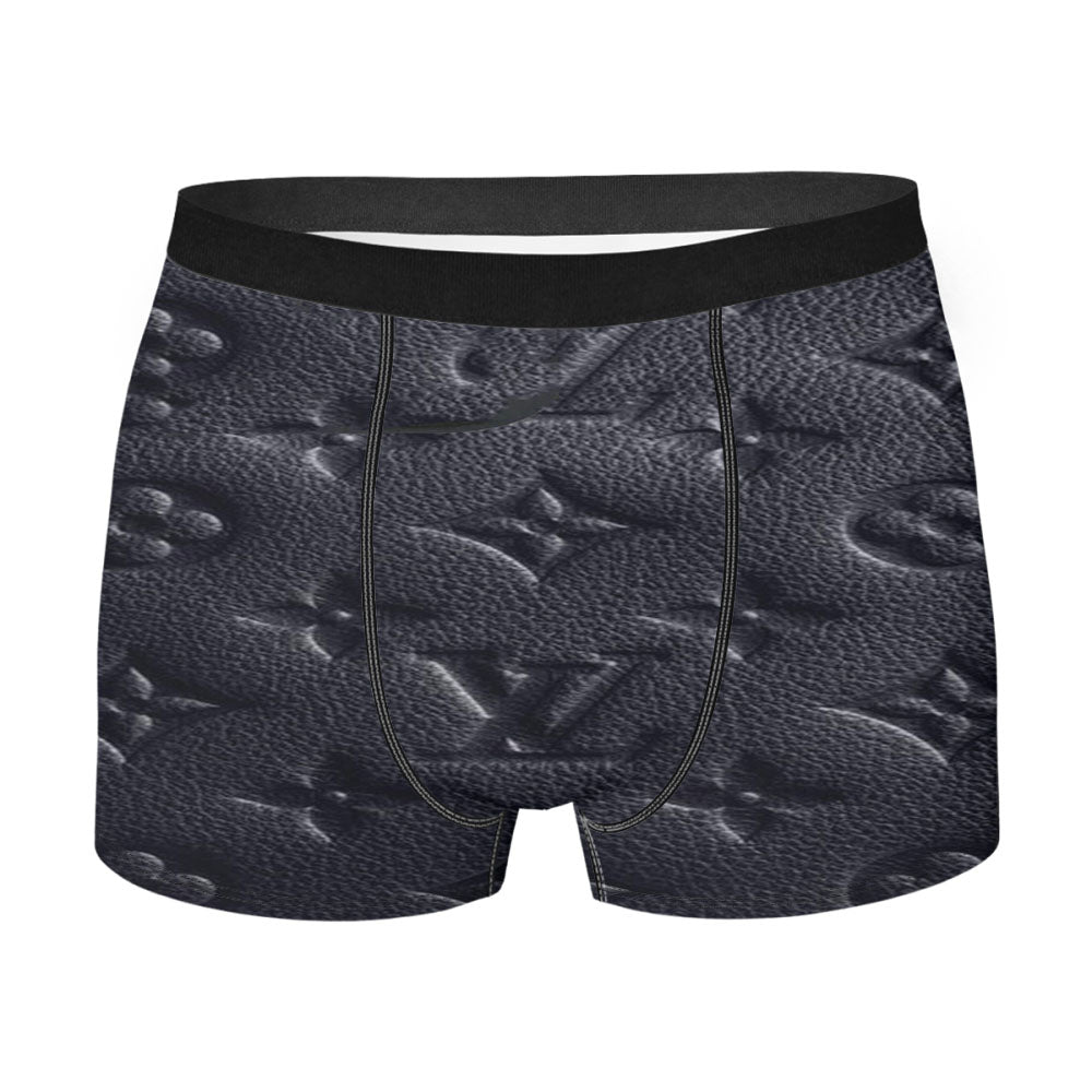 Louis Vuitton Black Print Men's Boxer Briefs