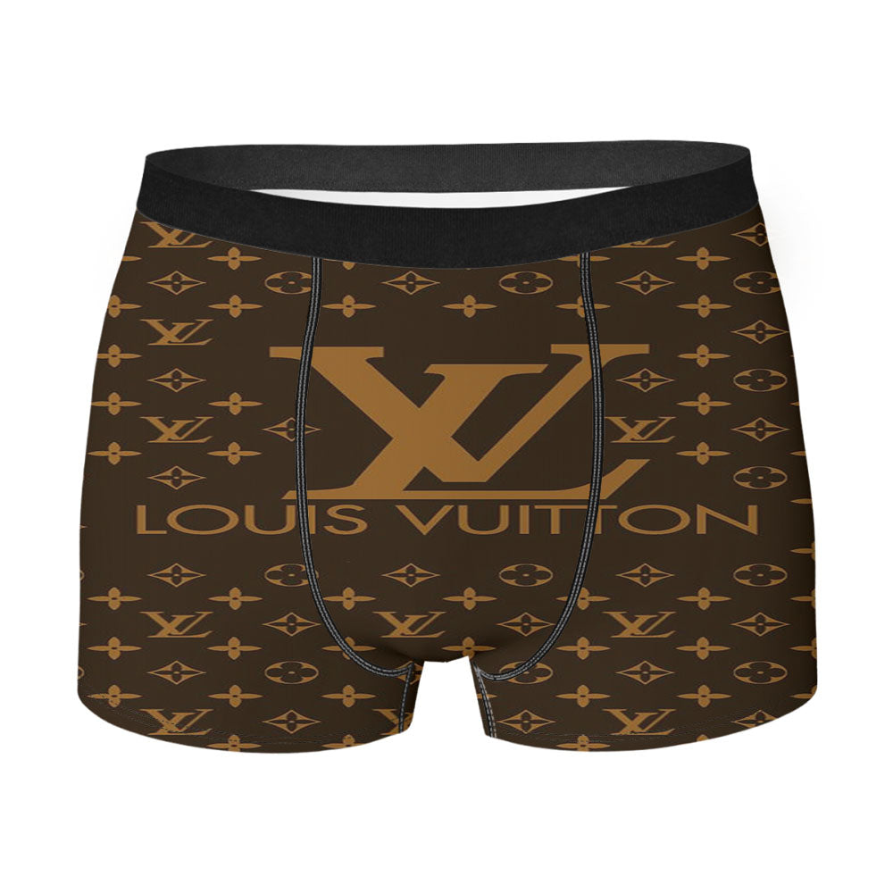 Louis Vuitton Brown Pattern Men's Boxer Briefs