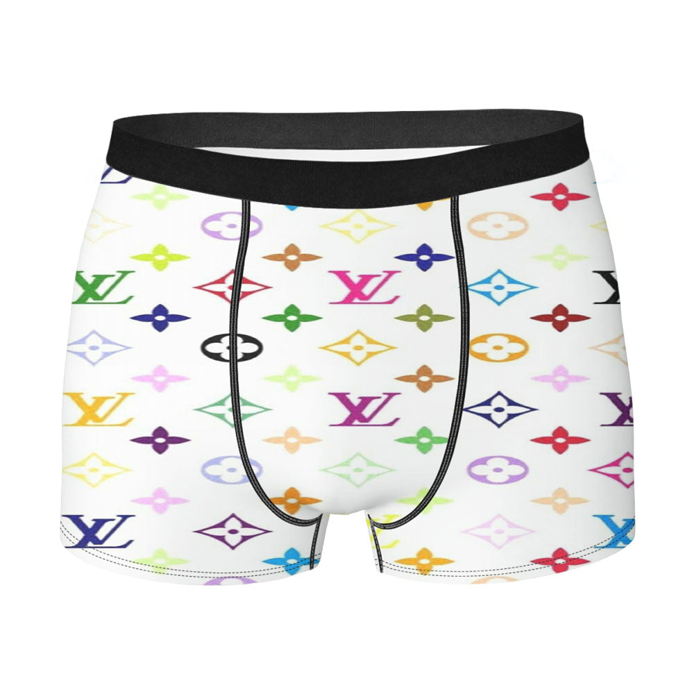 Louis Vuitton Rainbow Pattern Men's Boxer Briefs