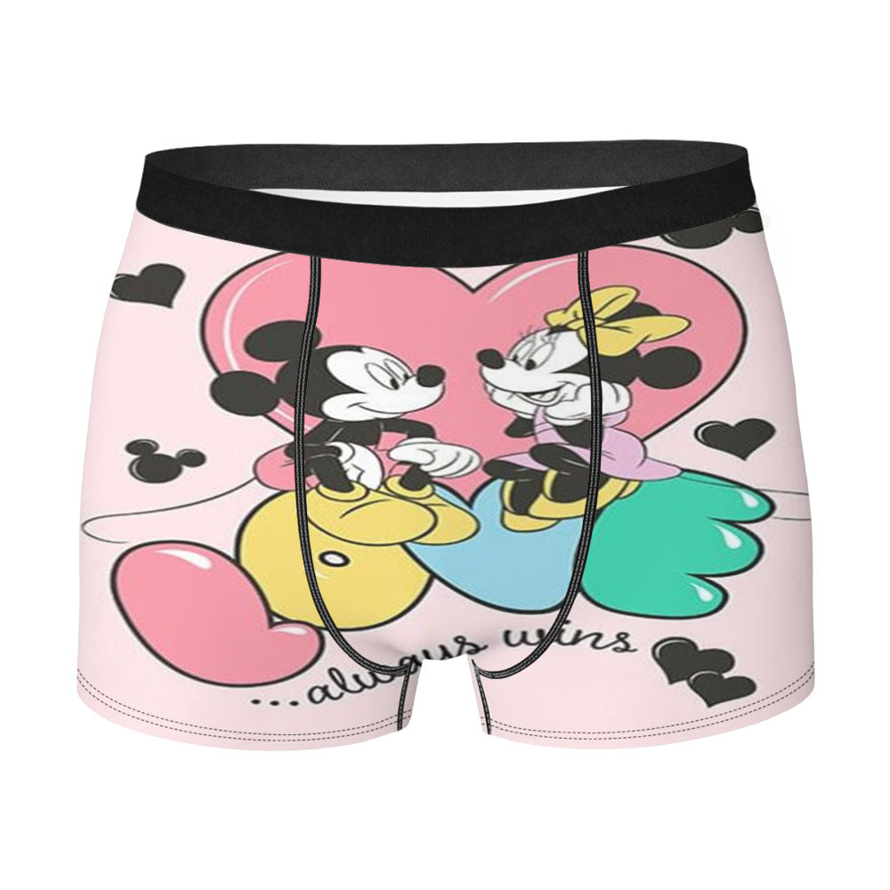 Love Always Wins Mickey & Minnie Men's Boxer Briefs
