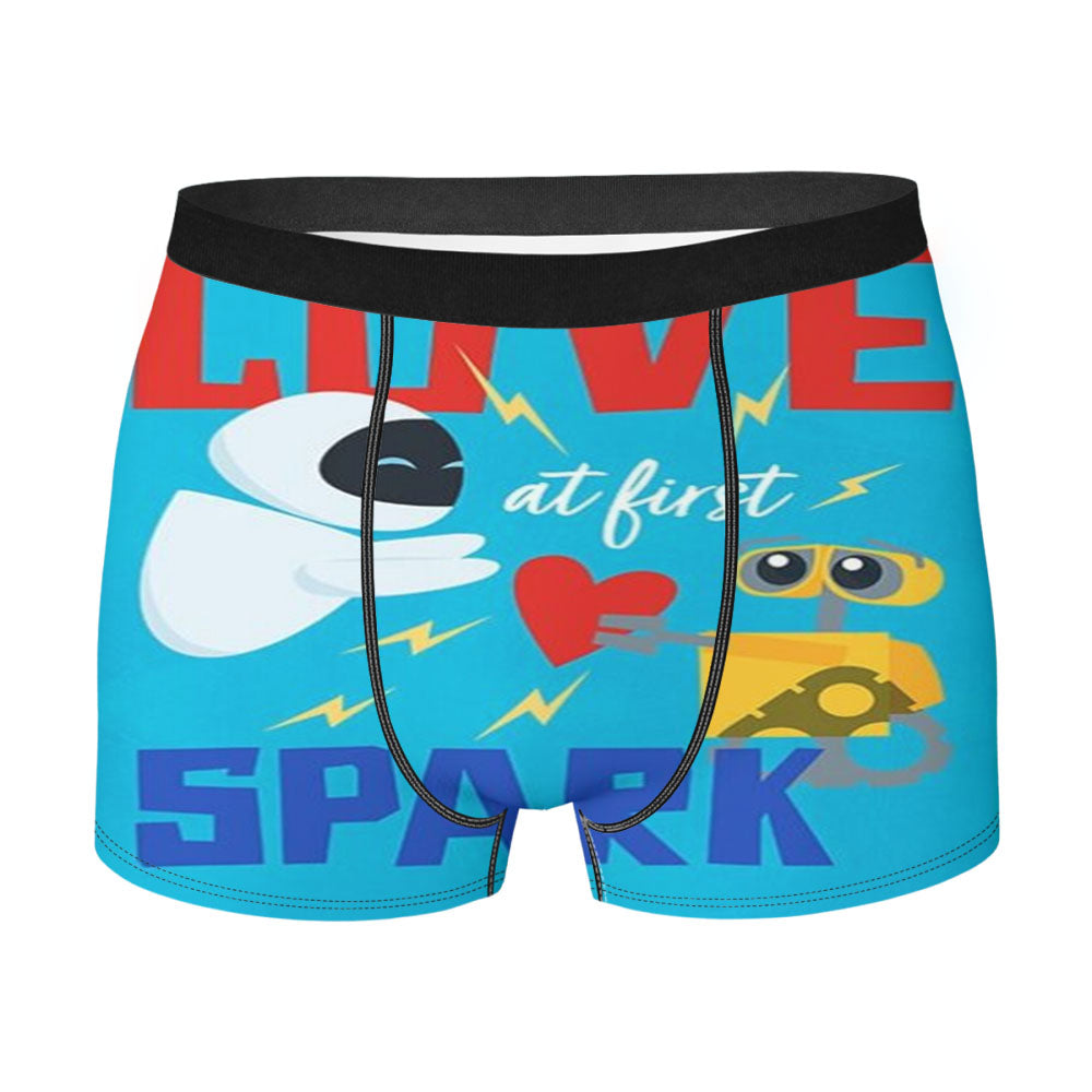 Love At First Spark Wall-E Men's Boxer Briefs