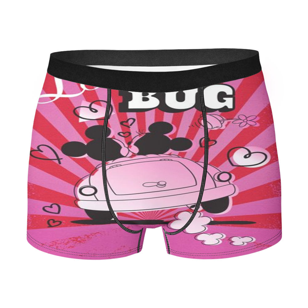 Love Bug Mickey & Minnie Men's Boxer Briefs