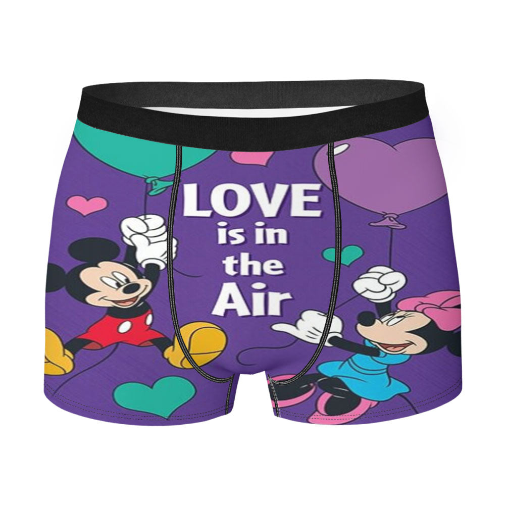 Love Is In The Air Mickey & Minnie Men's Boxer Briefs