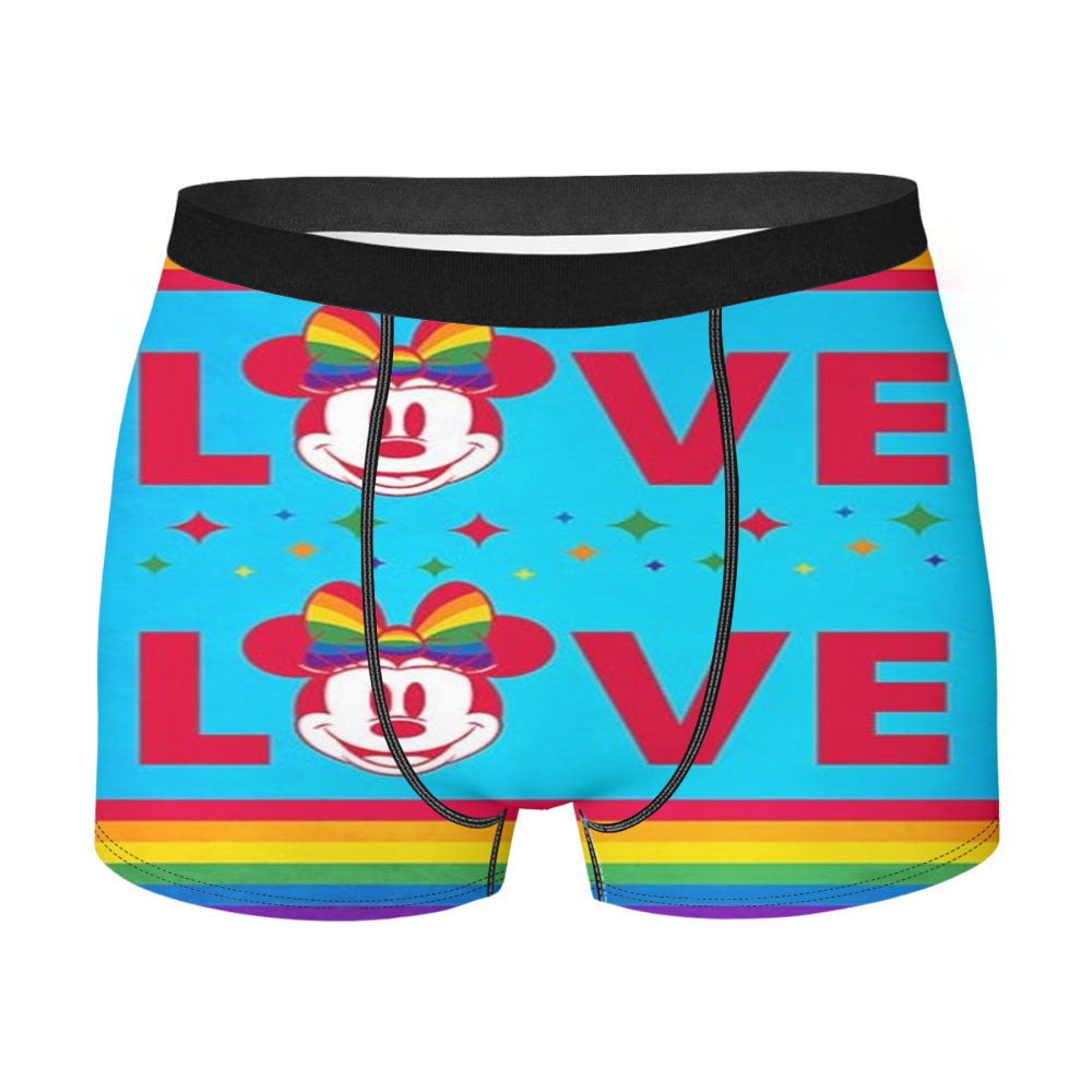Love Is Love Pride Minnie Men's Boxer Briefs