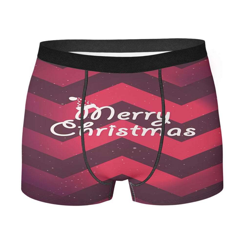 Merry Christmas Cute Men's Boxer Briefs