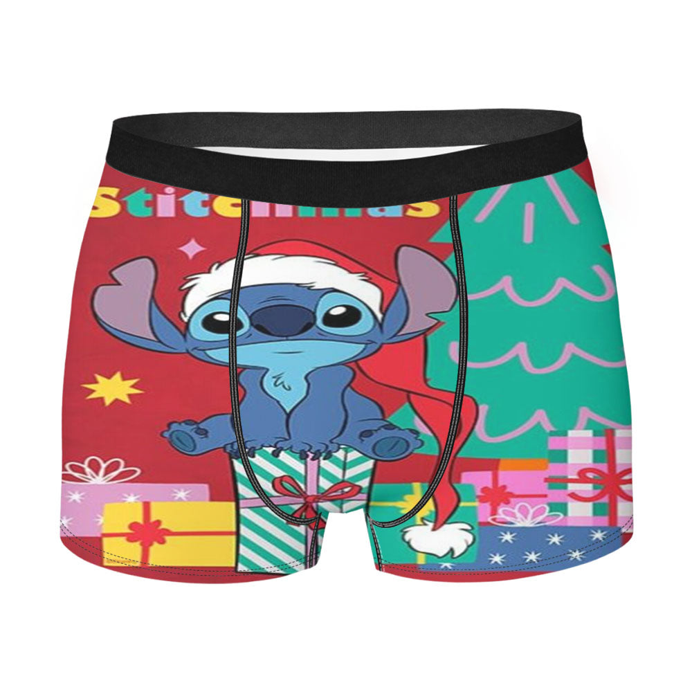 Merry Stitchmas Stitch Men's Boxer Briefs