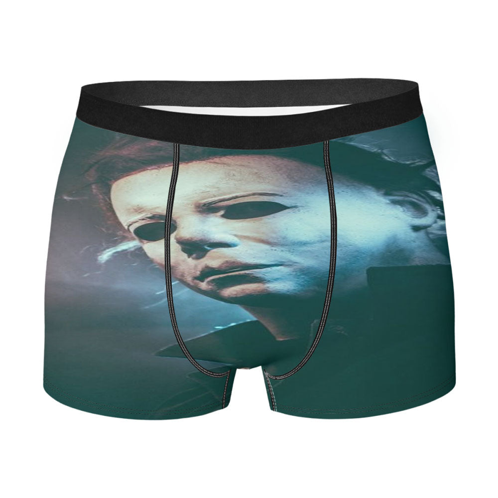 Michael Myers Mask Halloween Horror Men's Boxer Briefs
