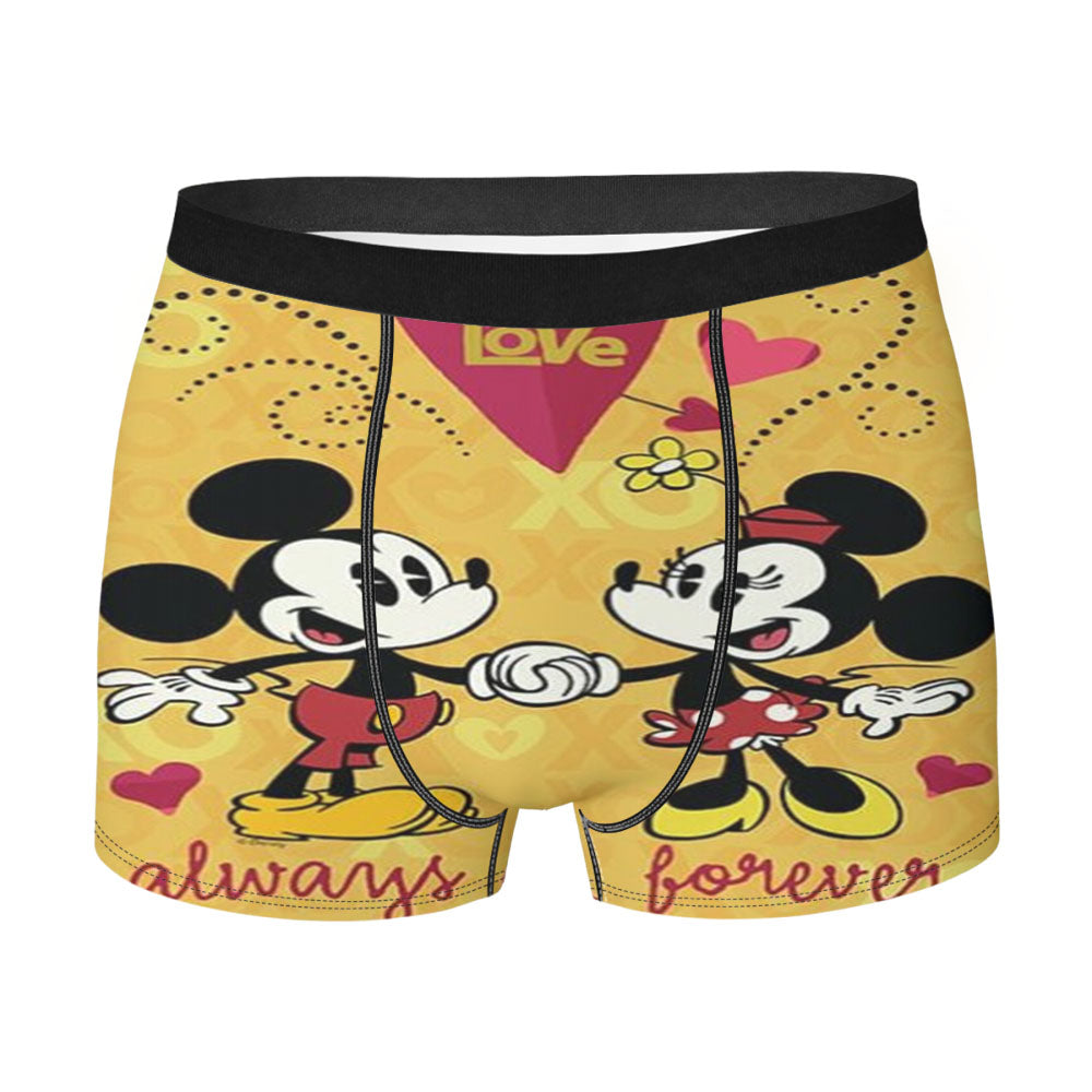 Mickey And Minnie Always Men's Boxer Briefs