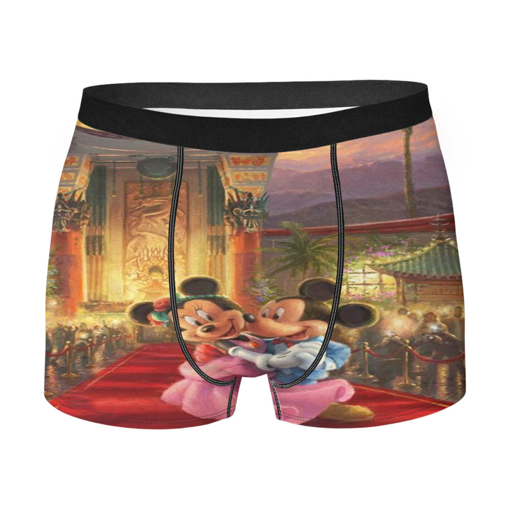 Mickey And Minnie Hollywood Men's Boxer Briefs