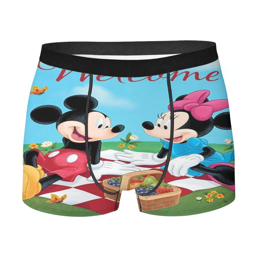Mickey And Minnie Picnic Men's Boxer Briefs