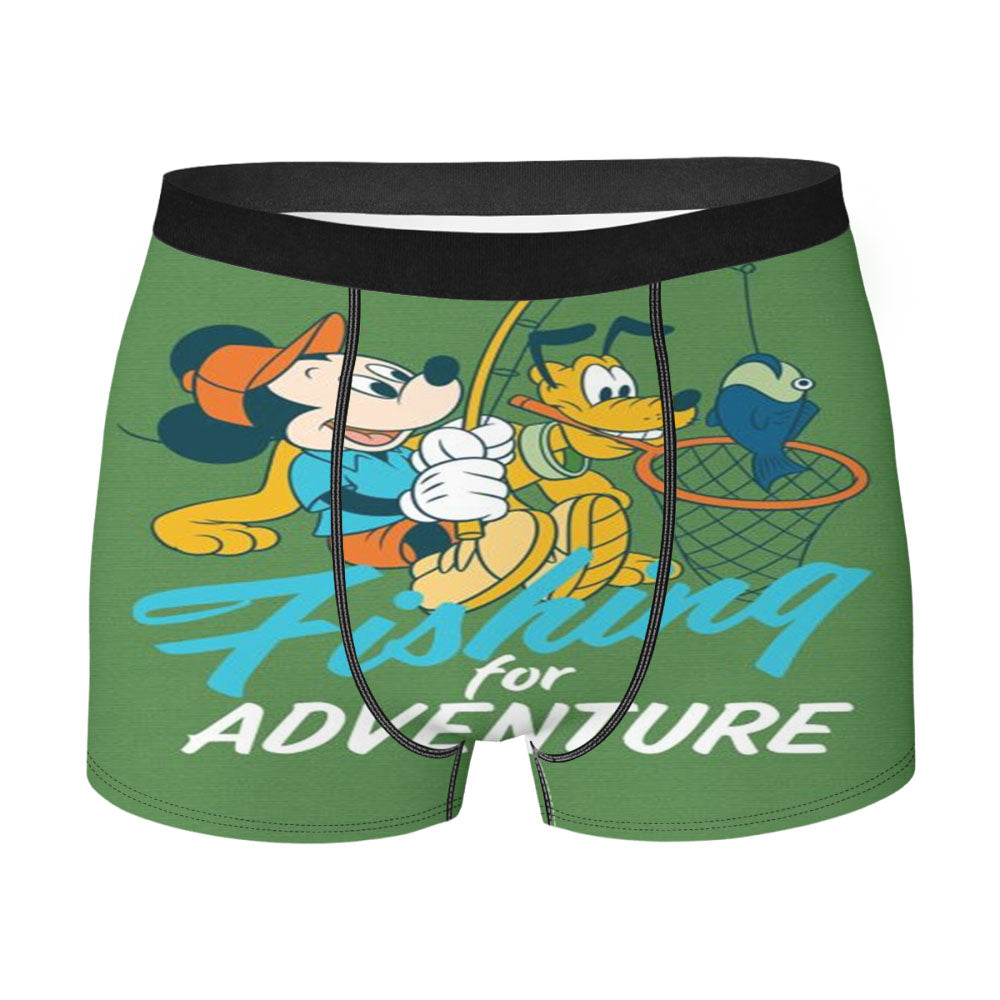 Mickey Fishing For Adventure Men's Boxer Briefs