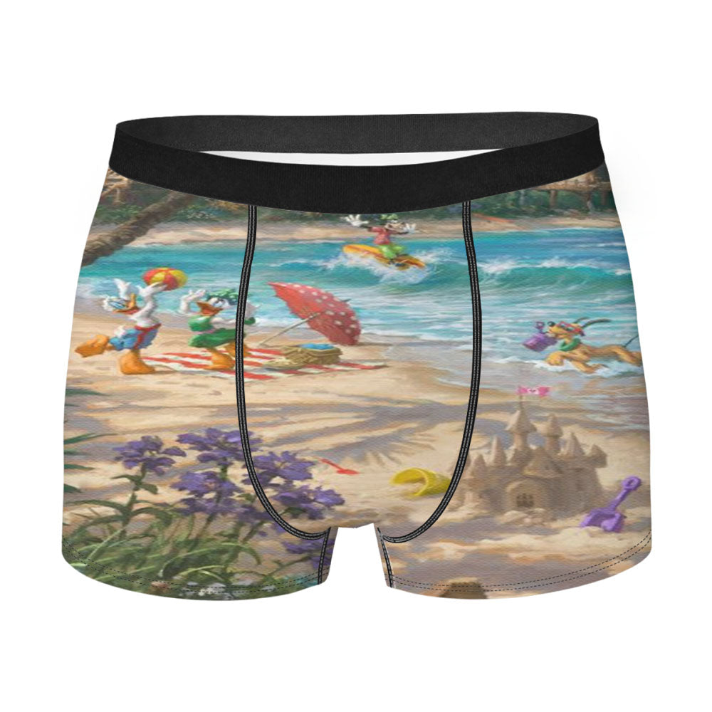 Mickey Friends Hawaii Men's Boxer Briefs
