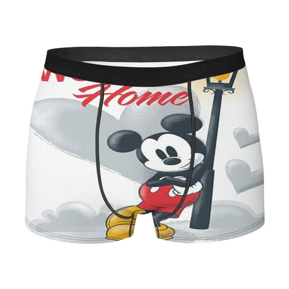 Mickey Love Welcome Home Lamppost Men's Boxer Briefs