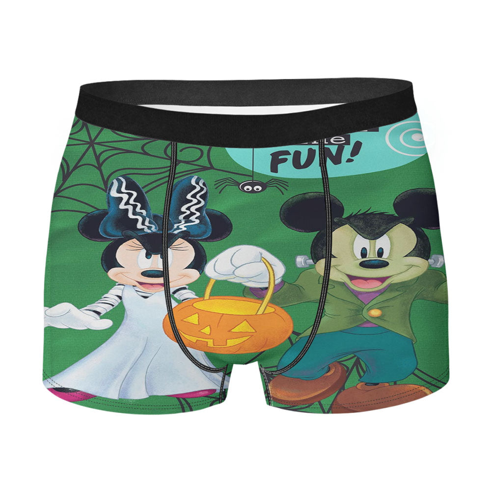 Mickey Minnie Halloween Men's Boxer Briefs