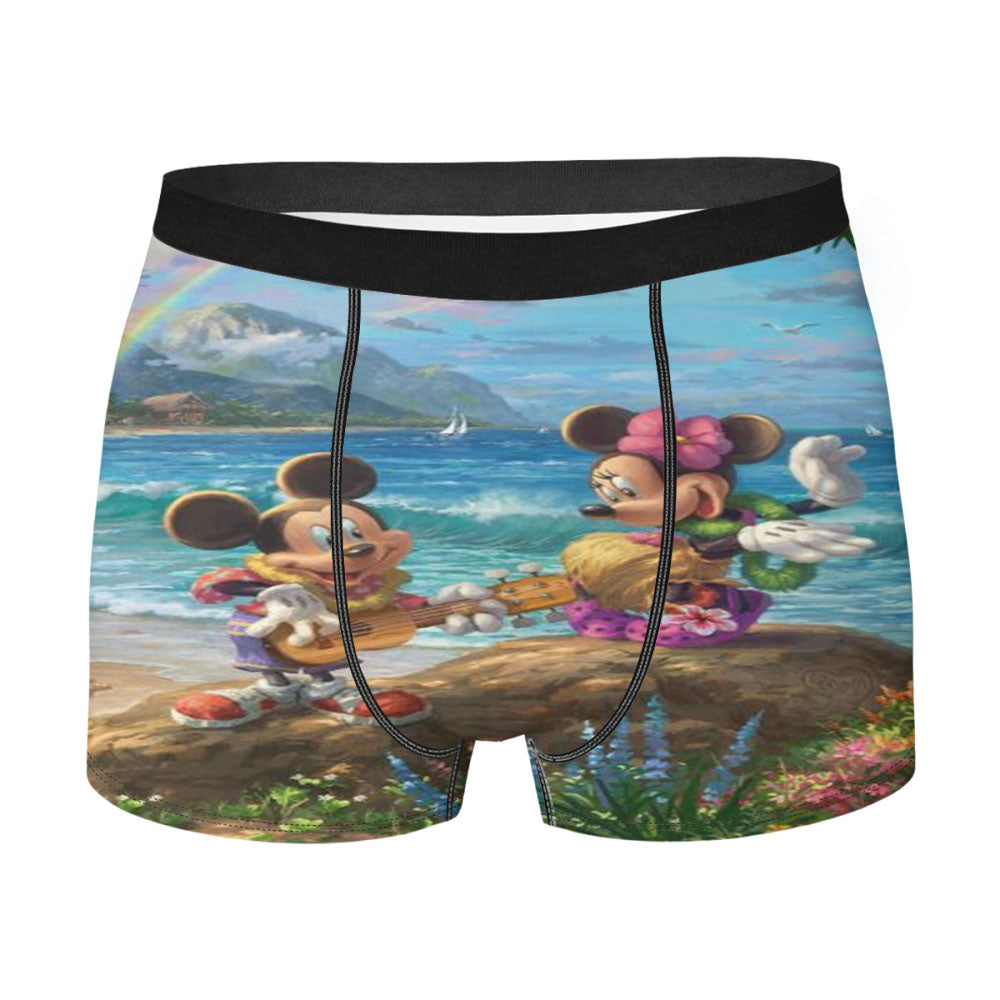 Mickey Minnie Hawaii Men's Boxer Briefs