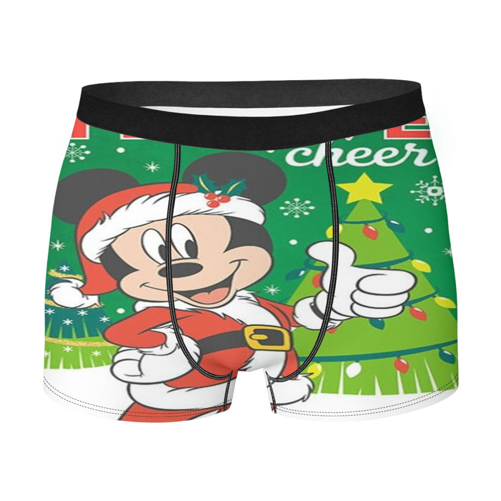 Mickey Mouse Festive Cheer Men's Boxer Briefs