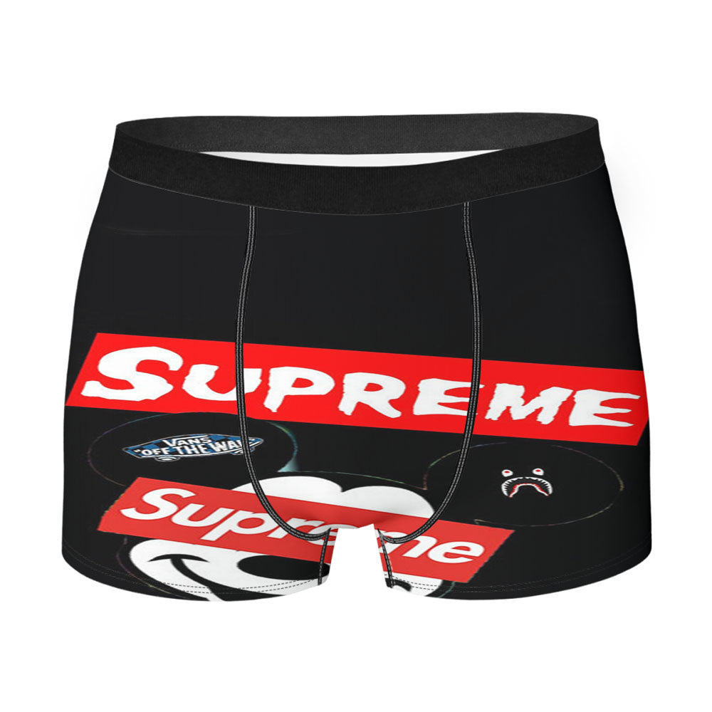 Mickey Mouse Hypebeast Supreme Men's Boxer Briefs
