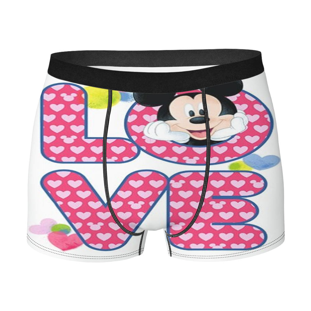 Mickey Mouse Love Men's Boxer Briefs