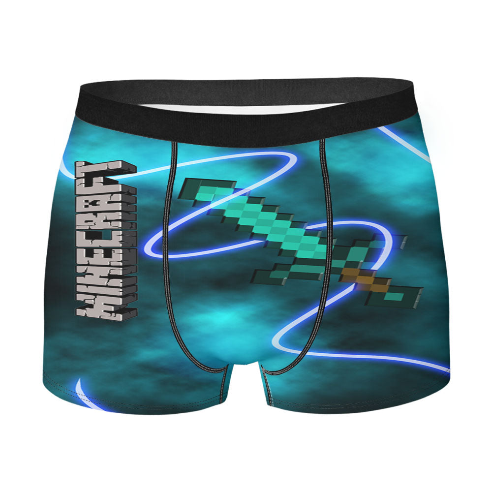 Minecraft Creeper Sword Men's Boxer Briefs