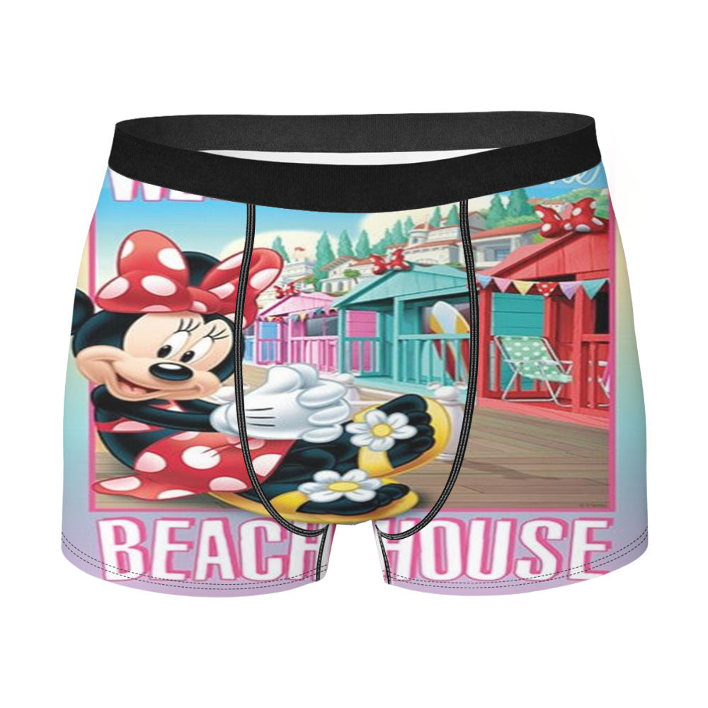 Minnie Beach House Welcome Men's Boxer Briefs