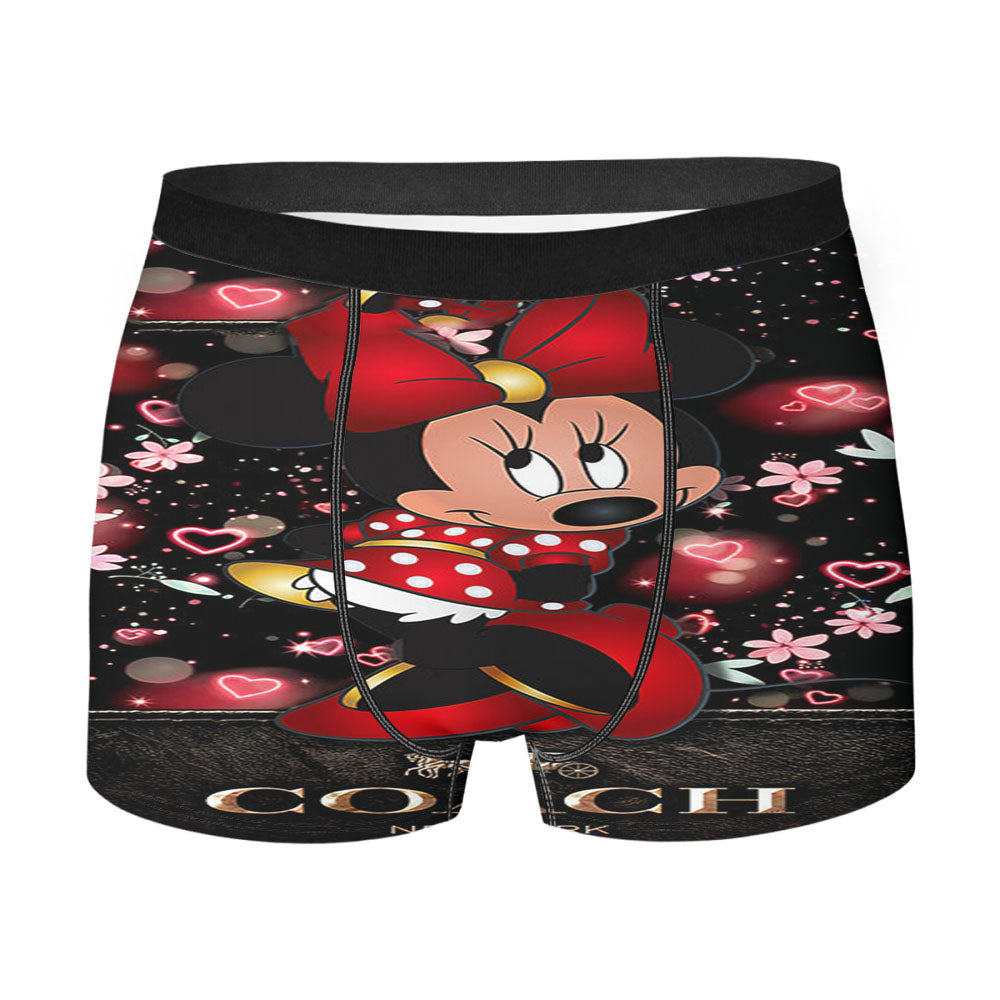 Minnie Mouse Coach Flowers New Men's Boxer Briefs