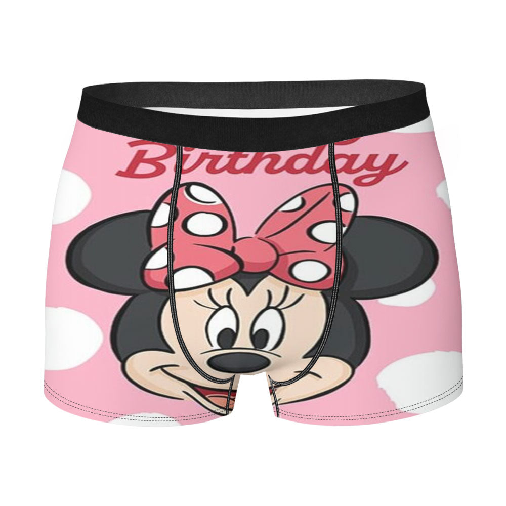 Minnie Mouse Happy Birthday Men's Boxer Briefs