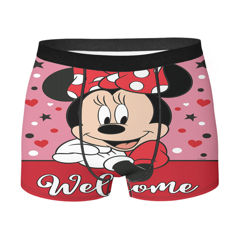 Minnie Mouse Welcome Men's Boxer Briefs