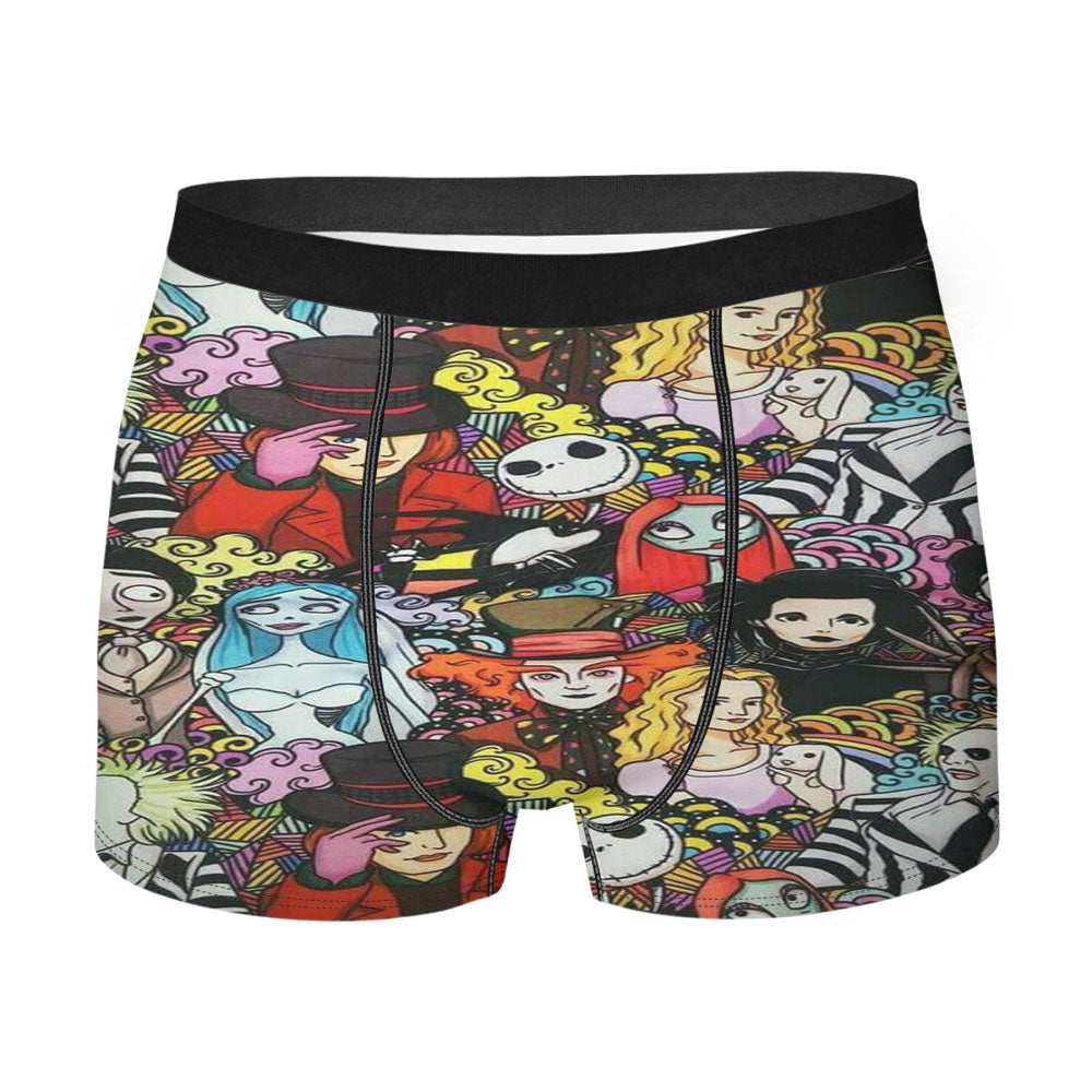 Movie Halloween Collages Characters Men's Boxer Briefs