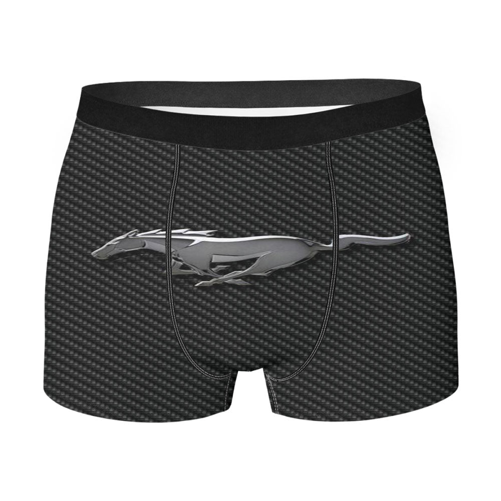 Mustang Logo Men's Boxer Briefs