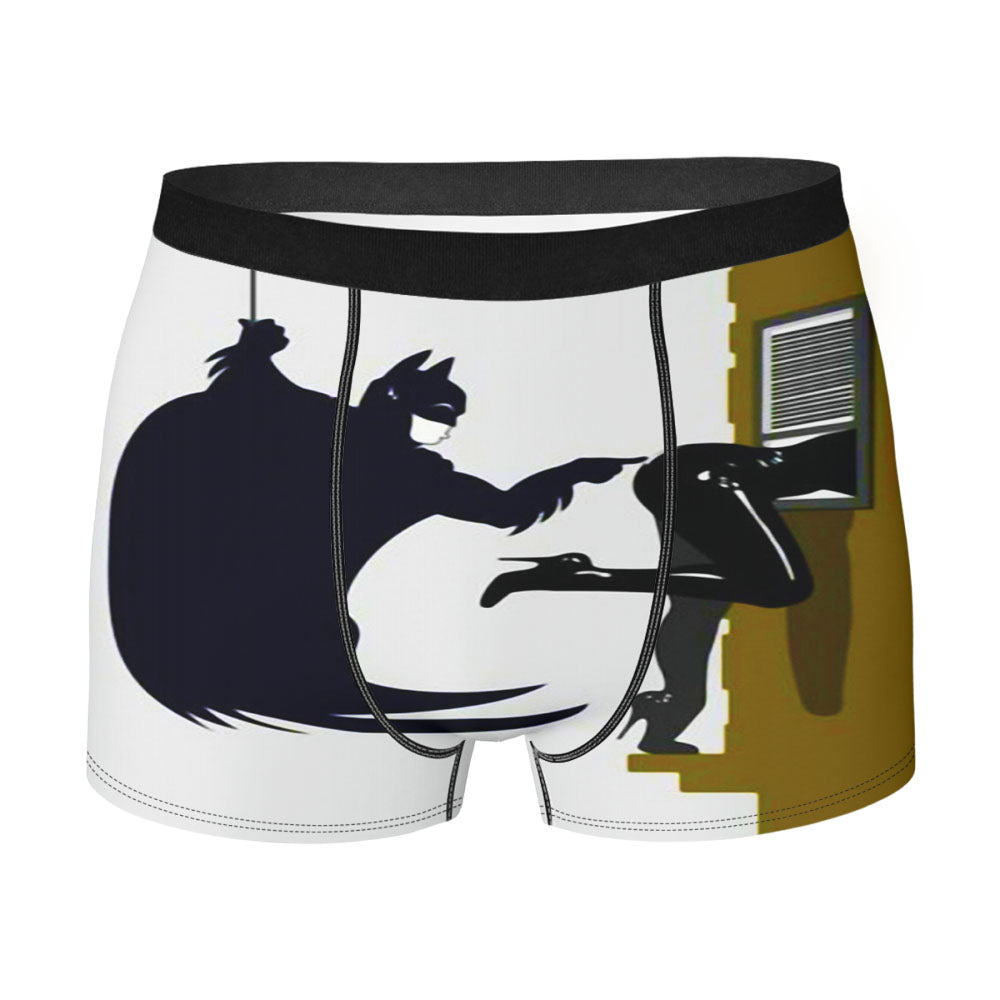 Naughty Batman And Catwoman Men's Boxer Briefs