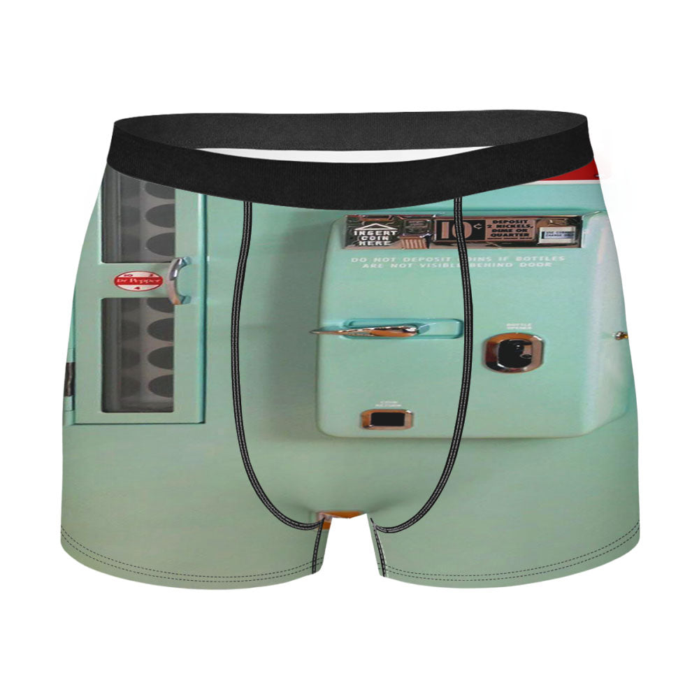 Old Classic Dr Pepper Vending Machine Retro Men's Boxer Briefs