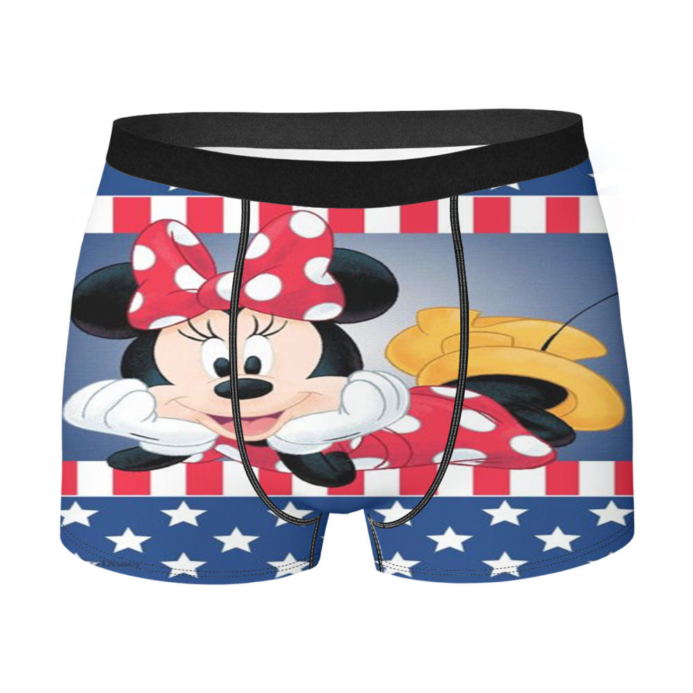 Patriotic Minnie Men's Boxer Briefs