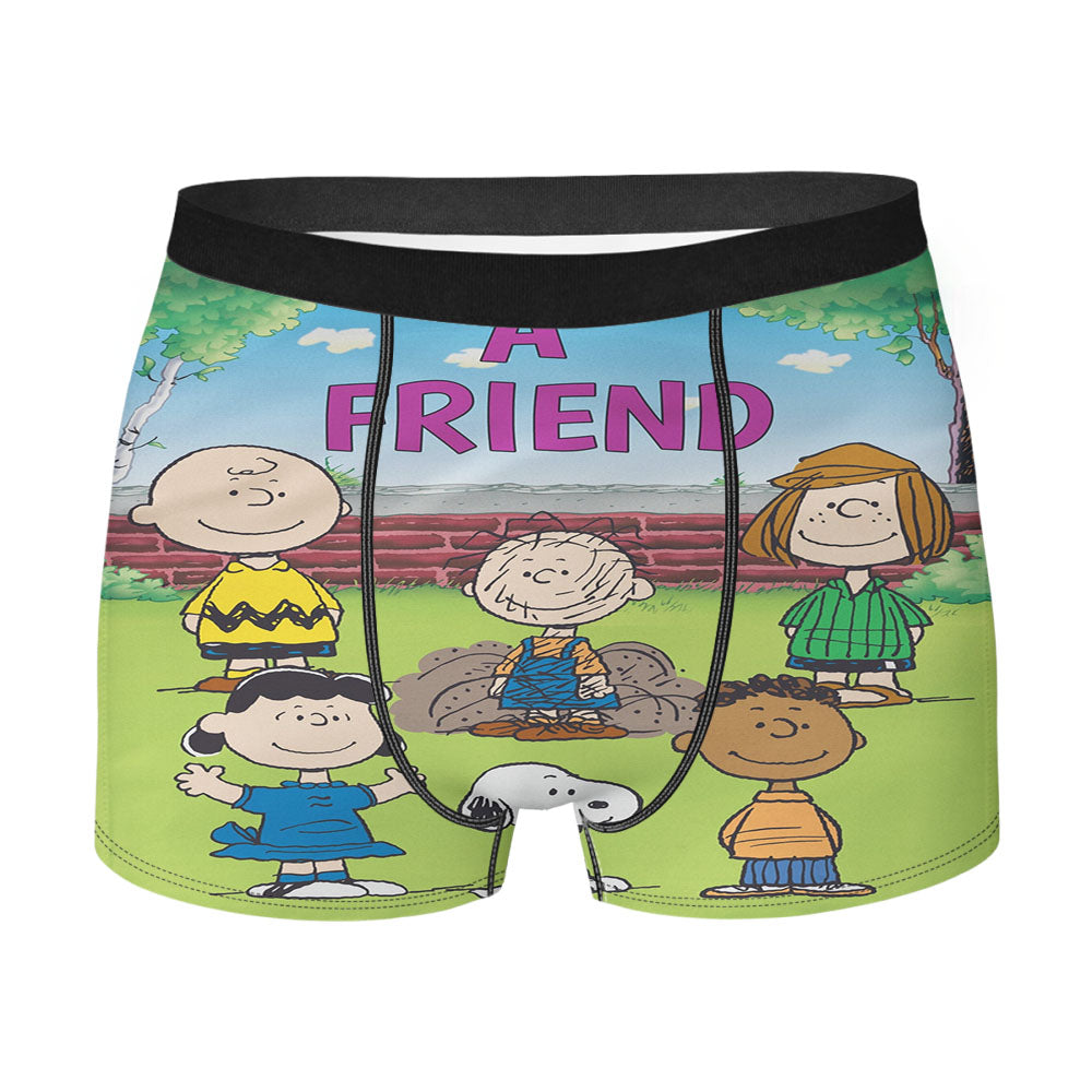 Peanuts Be A Friend Men's Boxer Briefs