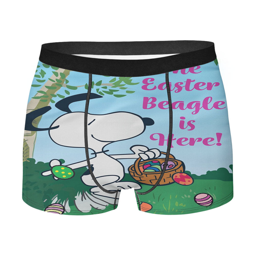 Peanuts Easter Beagle Is Here Snoopy Men's Boxer Briefs