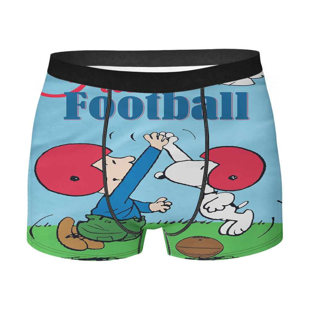 Peanuts Football Sport Men's Boxer Briefs