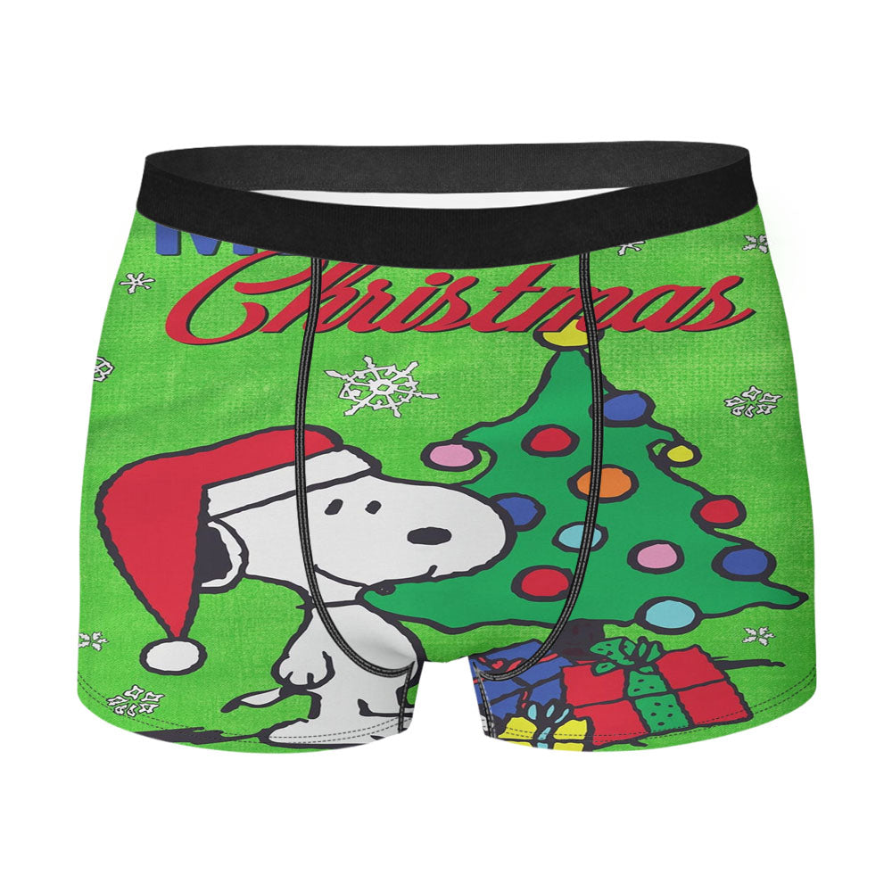 Peanuts Merry Christmas Snoopy Men's Boxer Briefs