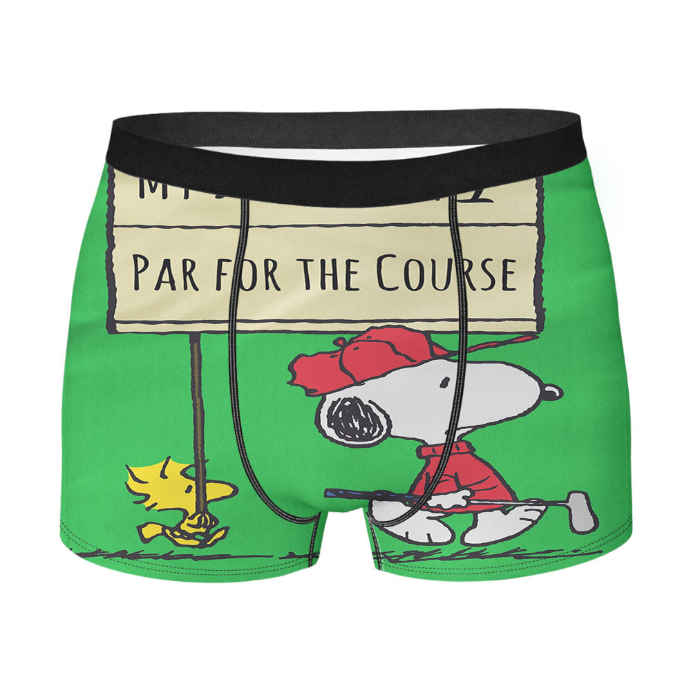 Peanuts Par For The Course Men's Boxer Briefs