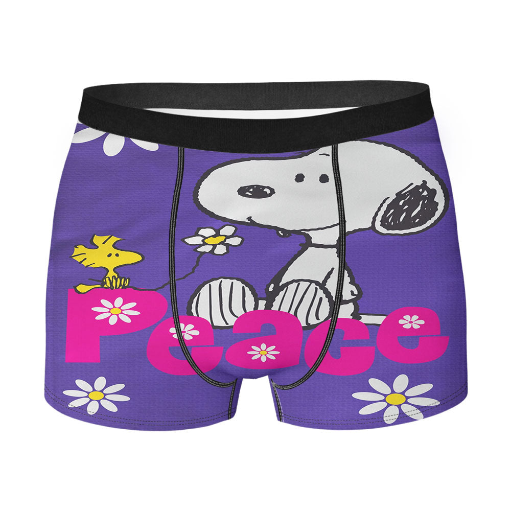 Peanuts Peace Snoopy Men's Boxer Briefs