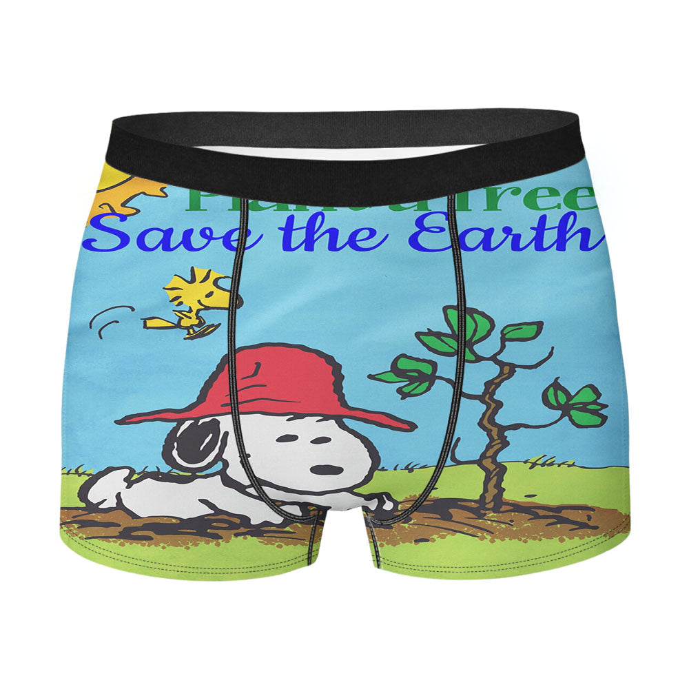 Peanuts Plant A Tree Men's Boxer Briefs