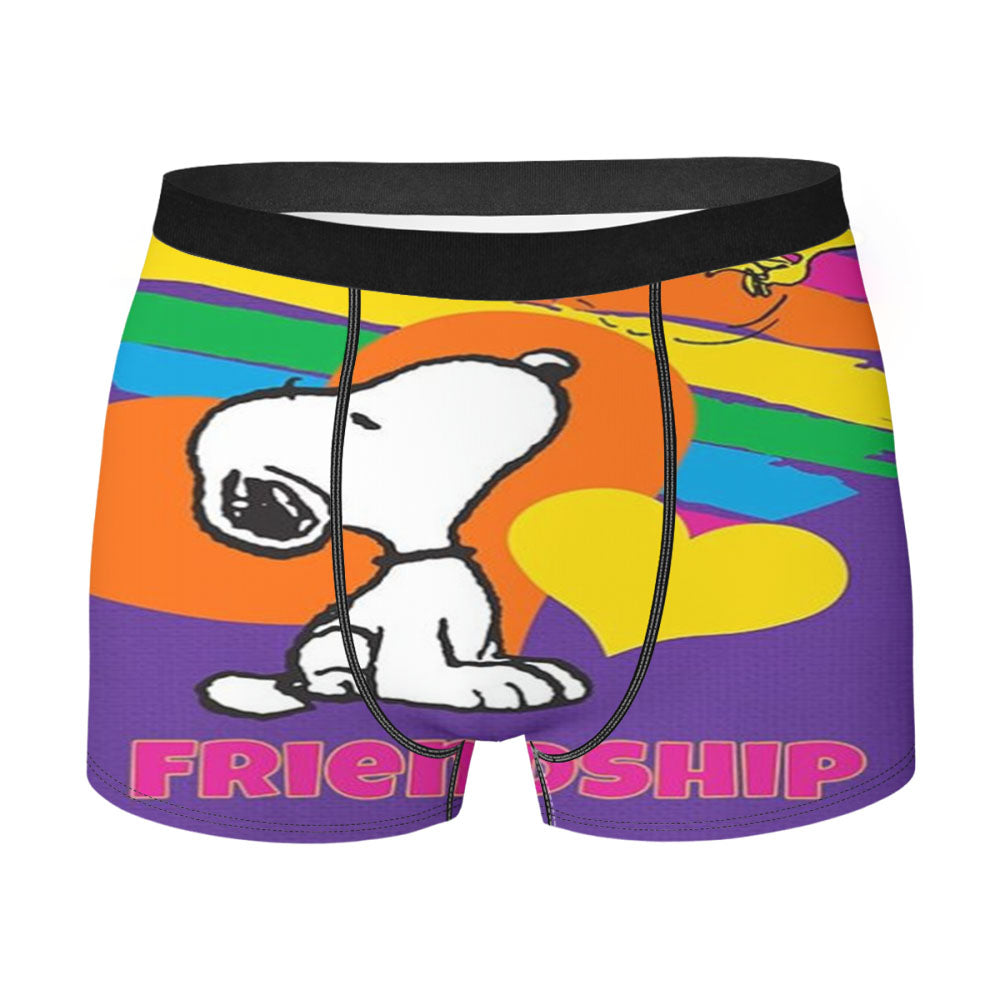 Peanuts Rainbow Friendship Snoopy Men's Boxer Briefs