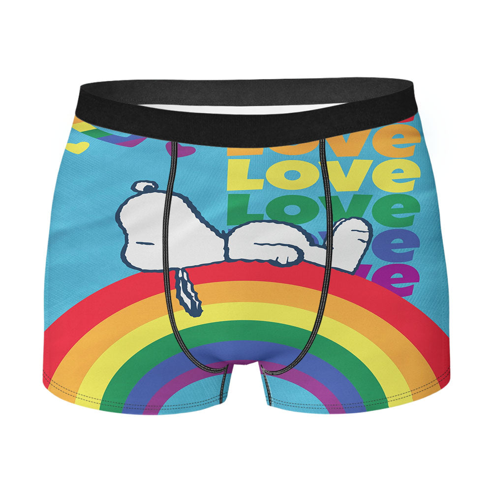 Peanuts Rainbow Pride Snoopy Men's Boxer Briefs