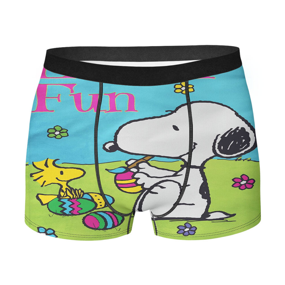 Peanuts Snoopy Easter Eggs Men's Boxer Briefs